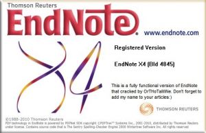 endnote x4