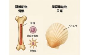 脊椎动物具有造血功能的内骨骼与无脊椎动物的外骨骼 脊椎动物具有造血功能的内骨骼与无脊椎动物的外骨骼