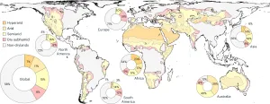 全球干旱地及亚型（联合国环境规划署-世界旱地管理中心）
