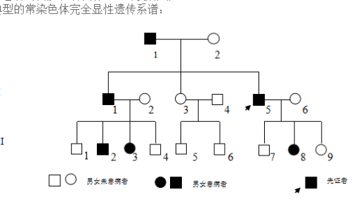 常染色体显性遗传